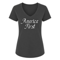 Cursive America First Female V-Neck