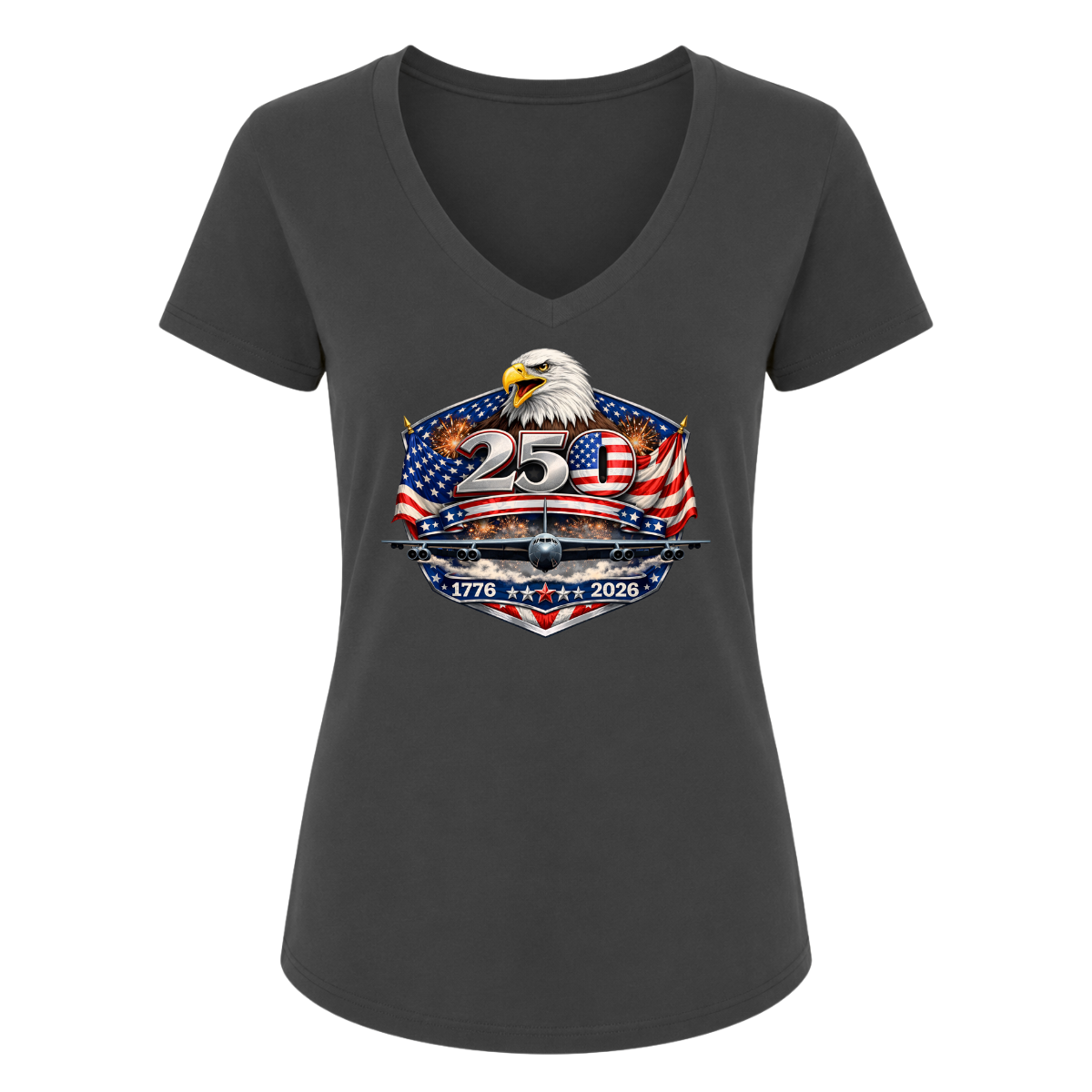 250th Female V-Neck