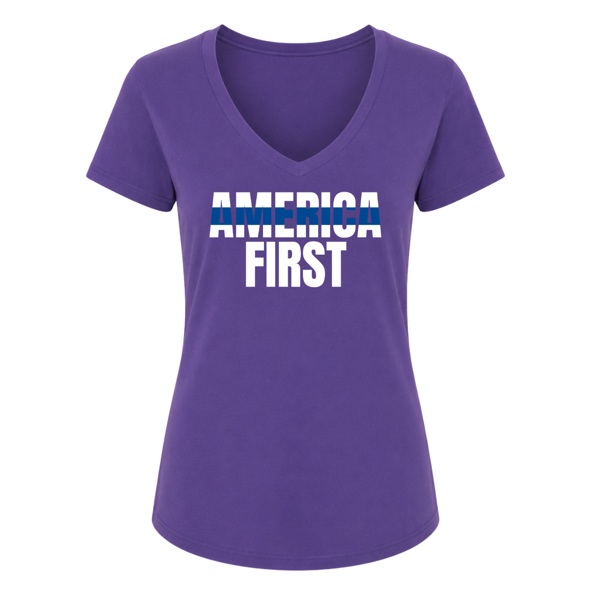 Blue Line Female V-Neck