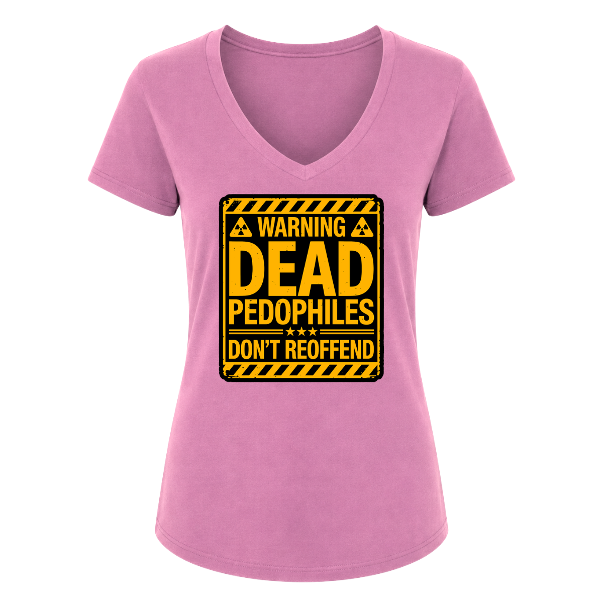 Dead Pedo's Don't Reoffend Female V-Neck
