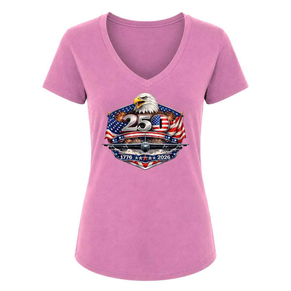 250th Female V-Neck