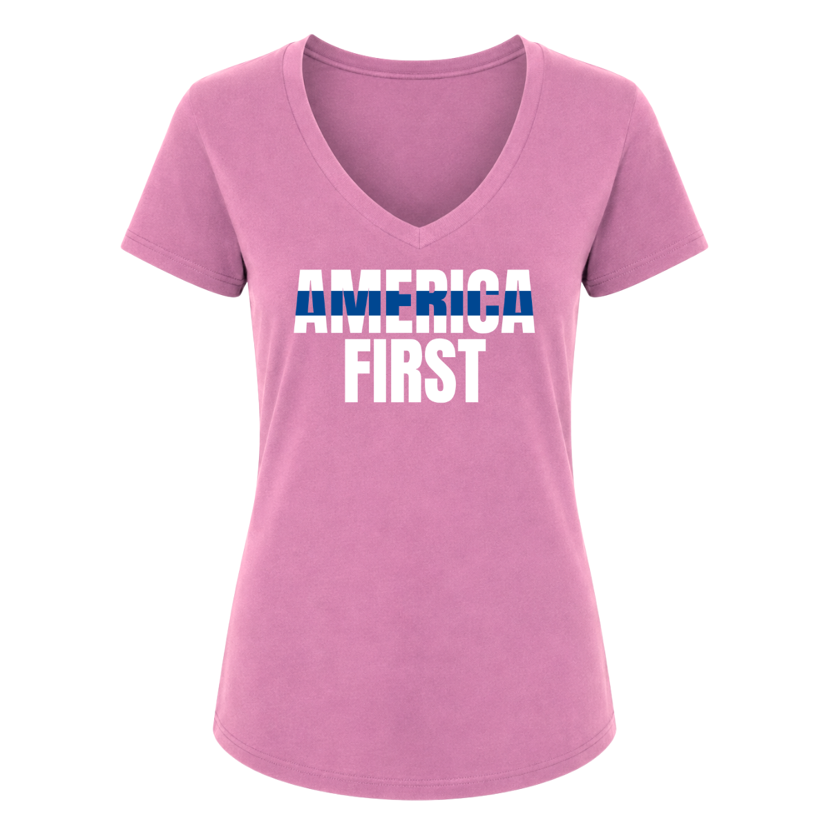 Blue Line Female V-Neck
