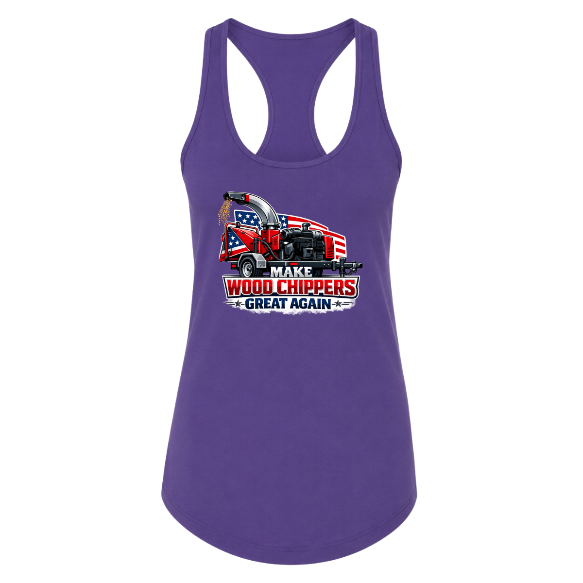 Make Wood Chippers Great Again USA Female Tank