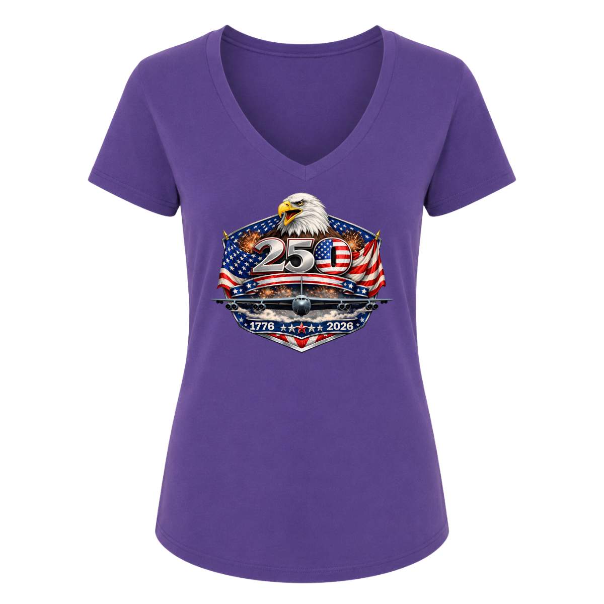 250th Female V-Neck
