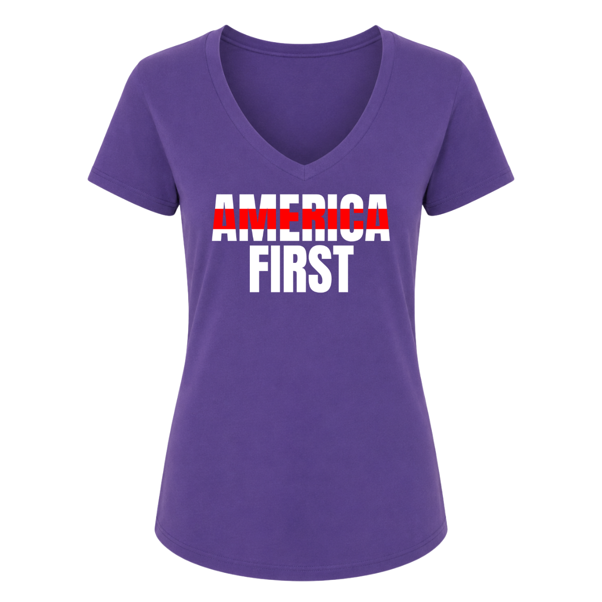 Red Line America First Female V-Neck