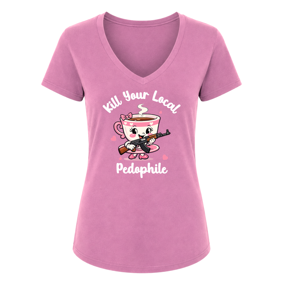 Kill Your Local Pedo 2 Female V-Neck