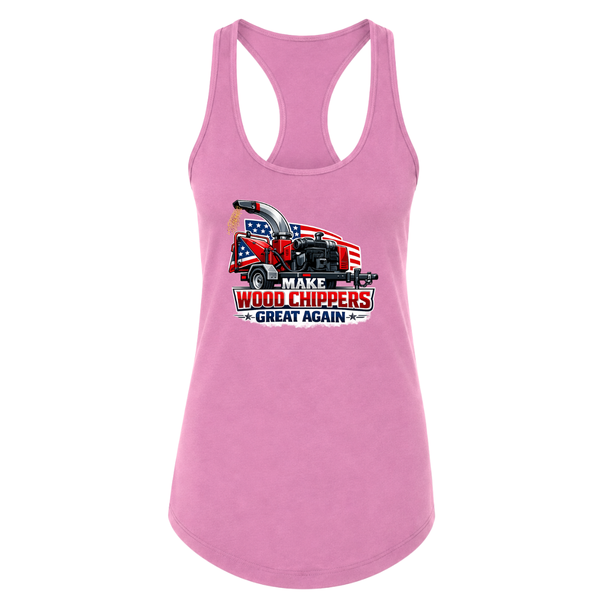 Make Wood Chippers Great Again USA Female Tank