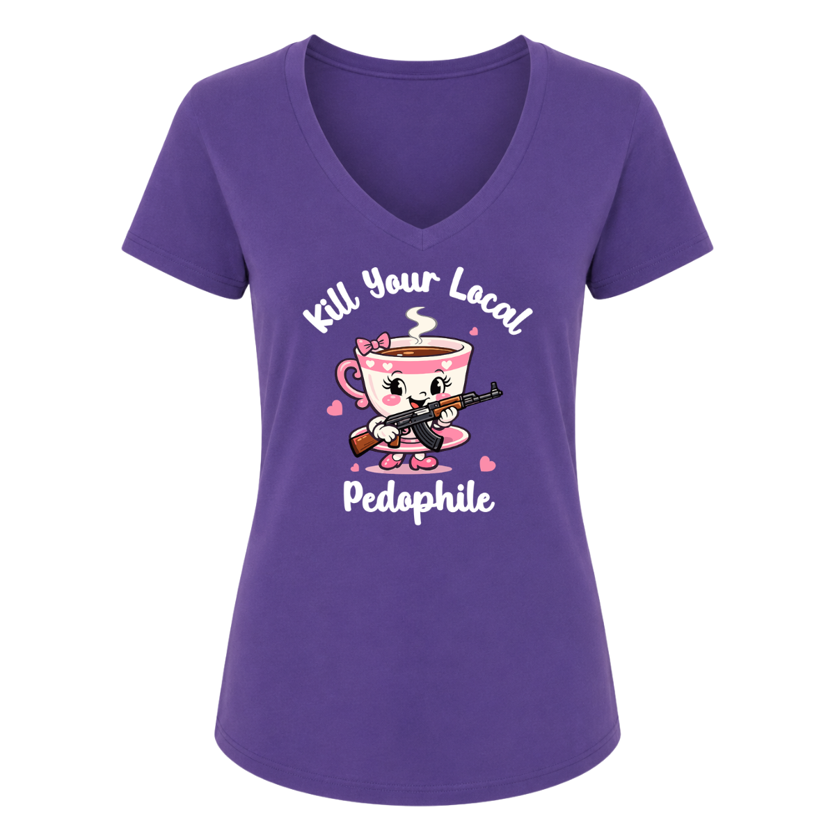 Kill Your Local Pedo 2 Female V-Neck