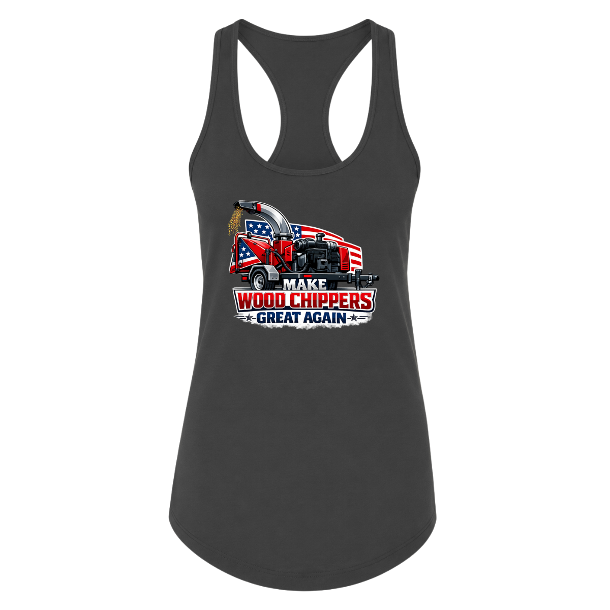 Make Wood Chippers Great Again USA Female Tank