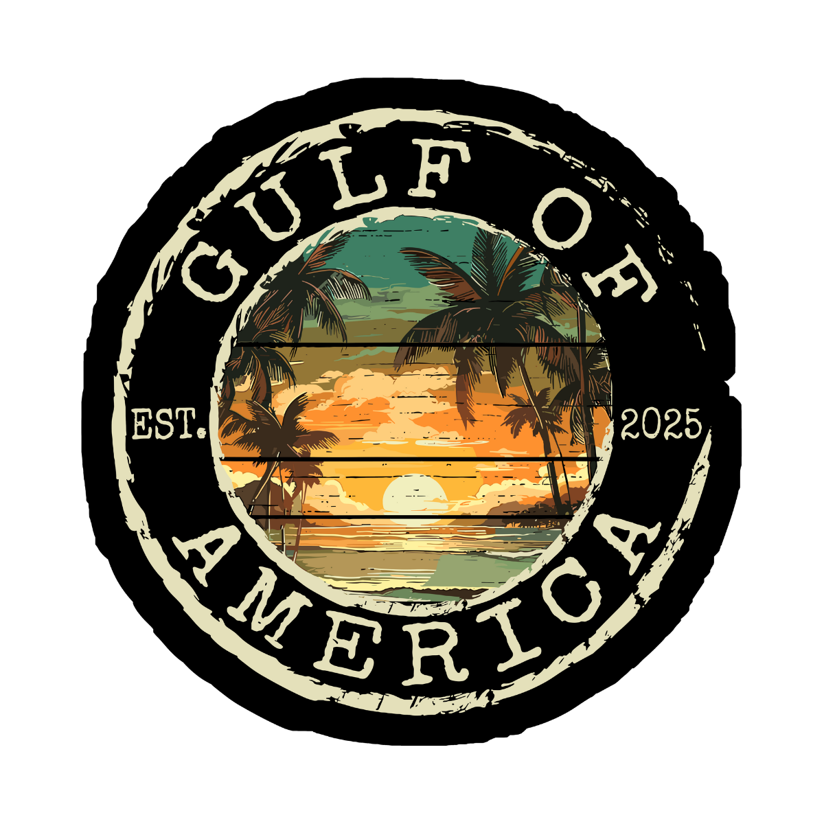 Gulf of America Clean Sticker