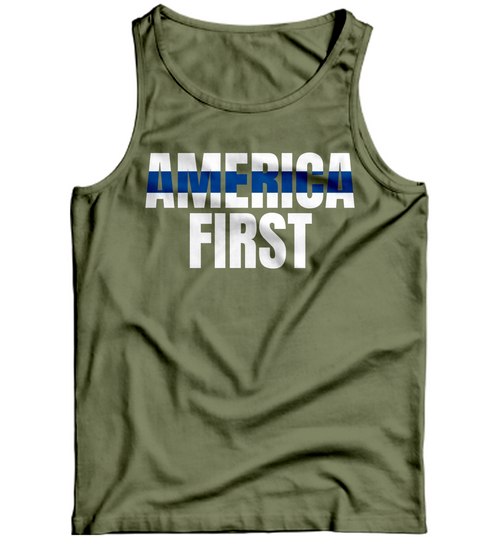 Blue Line America First Tank Top