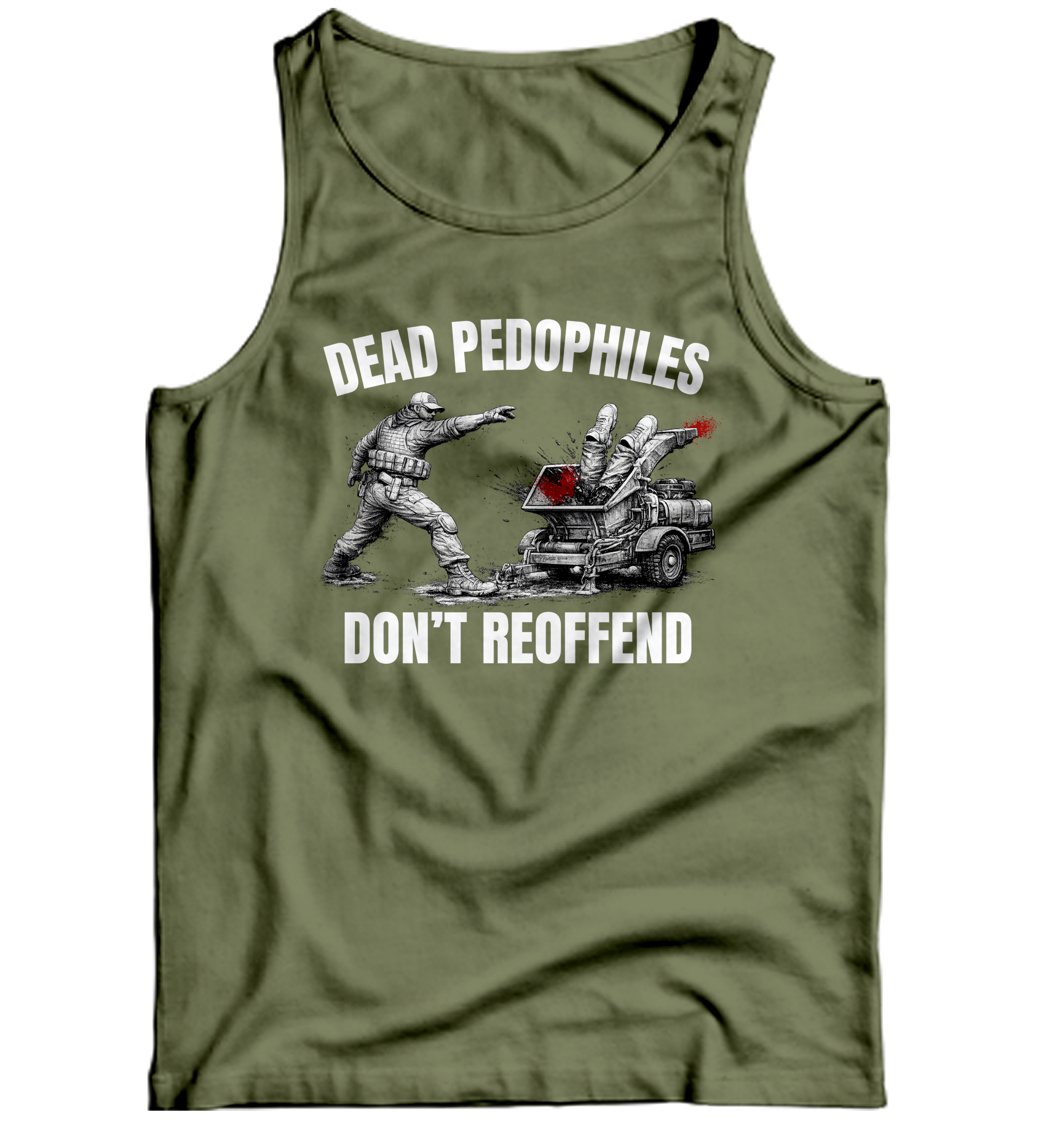 Pedo Wood Chipper Tank Top