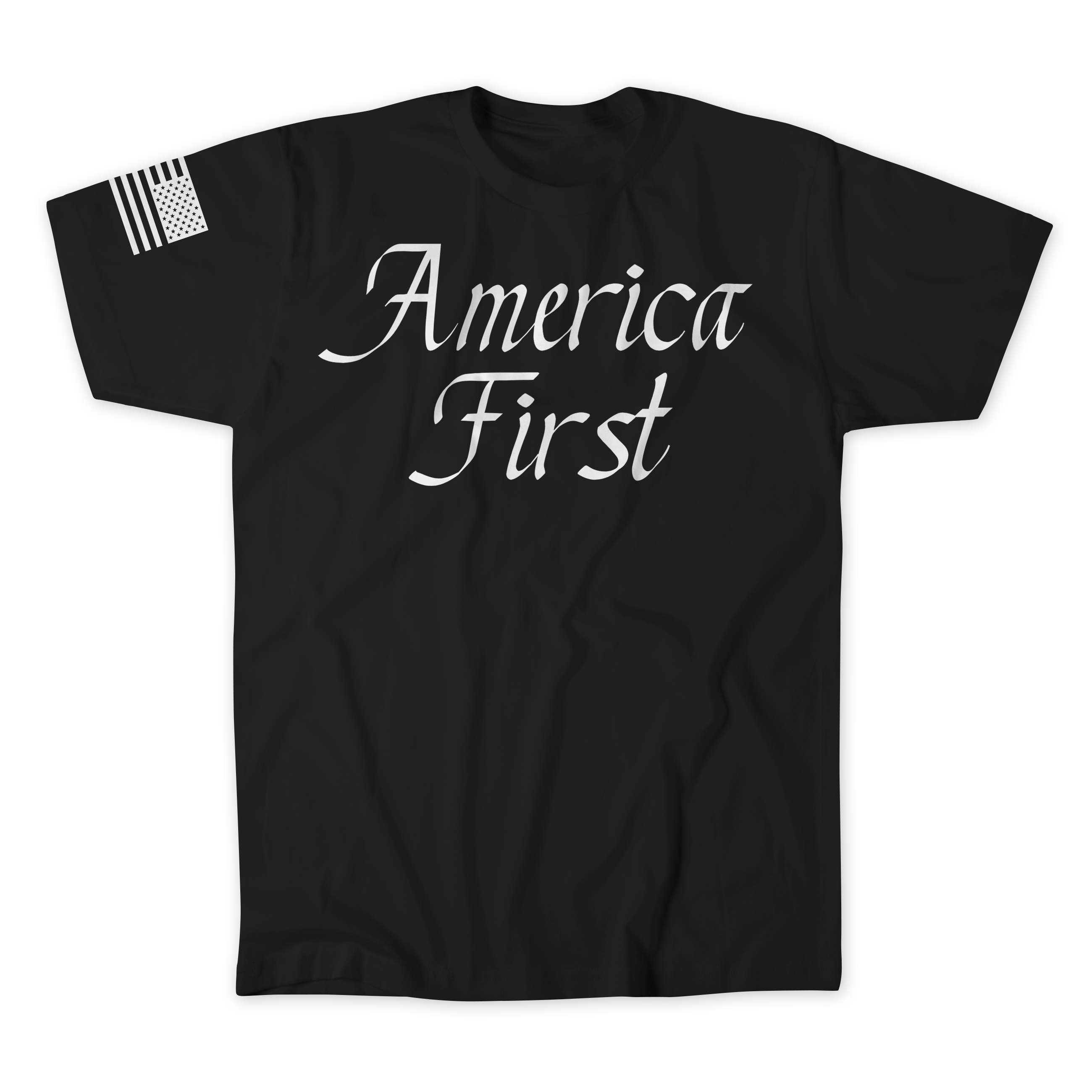 Cursive America First T-Shirt