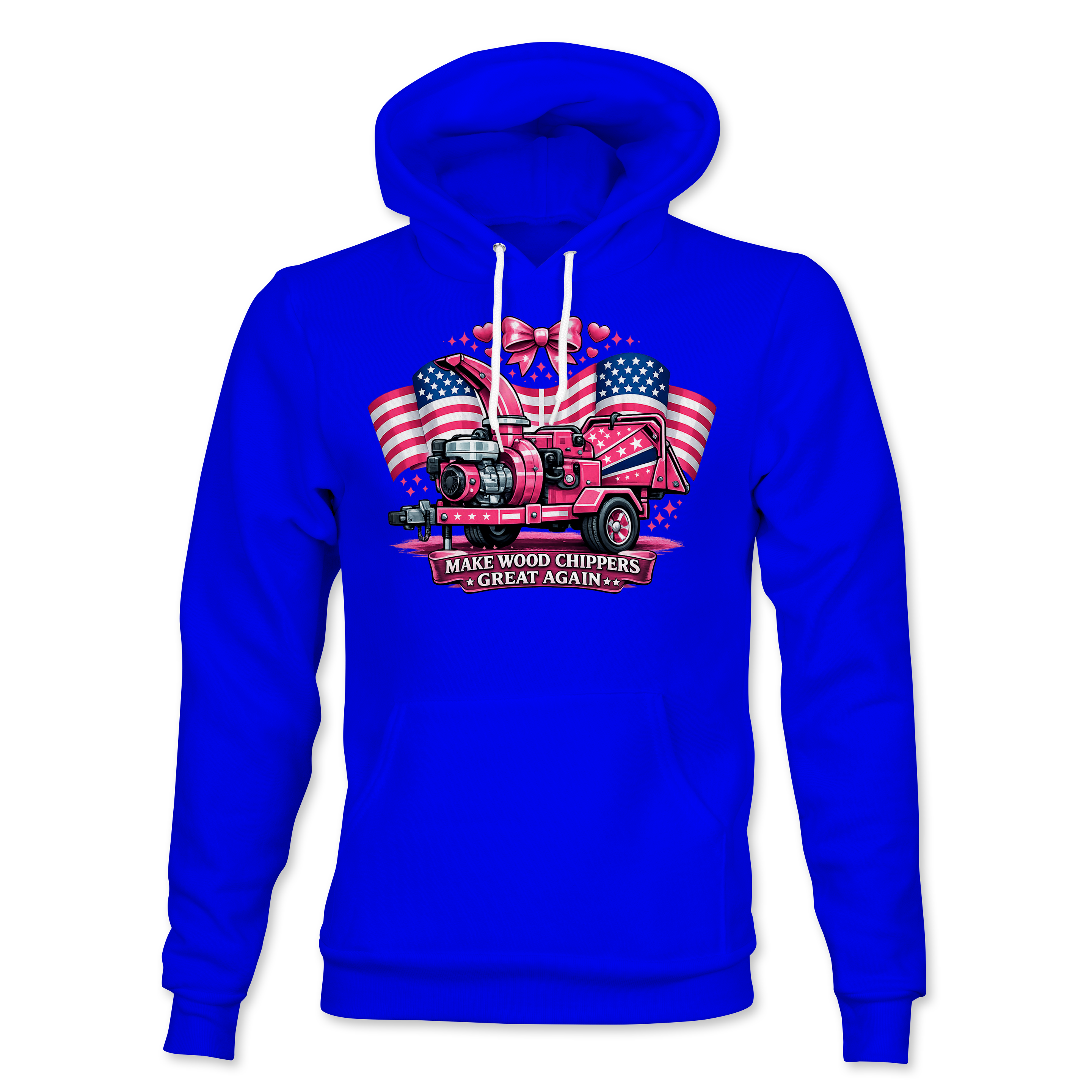 Make Wood Chippers Great Again Pink Hoodie