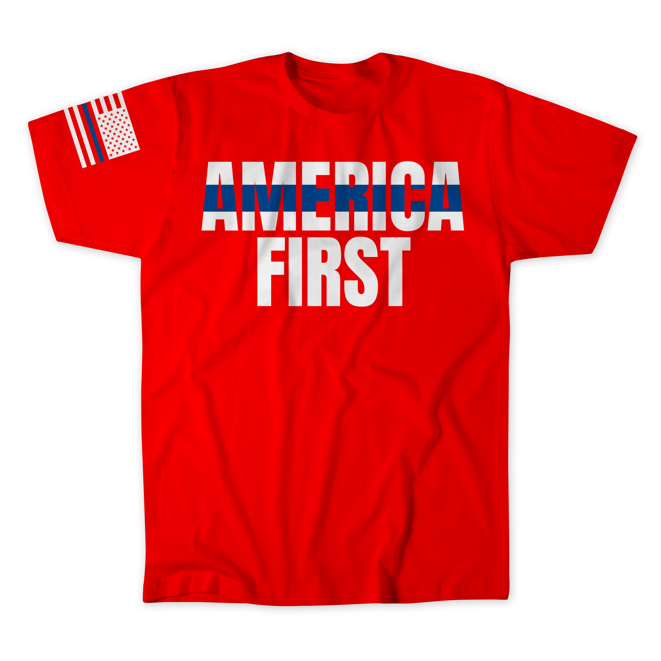 Blue Line America First T-Shirt