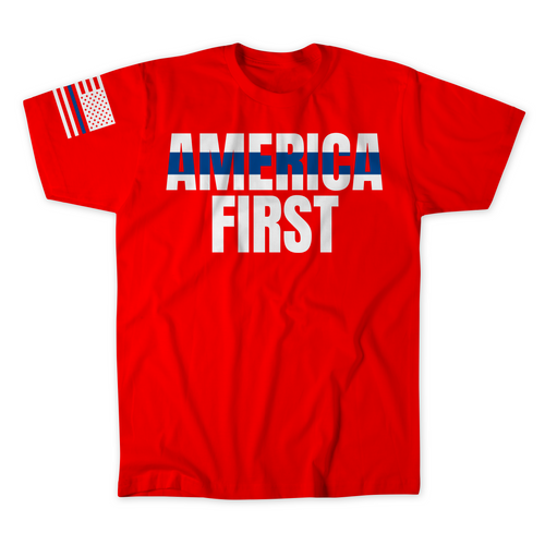 Blue Line America First T-Shirt