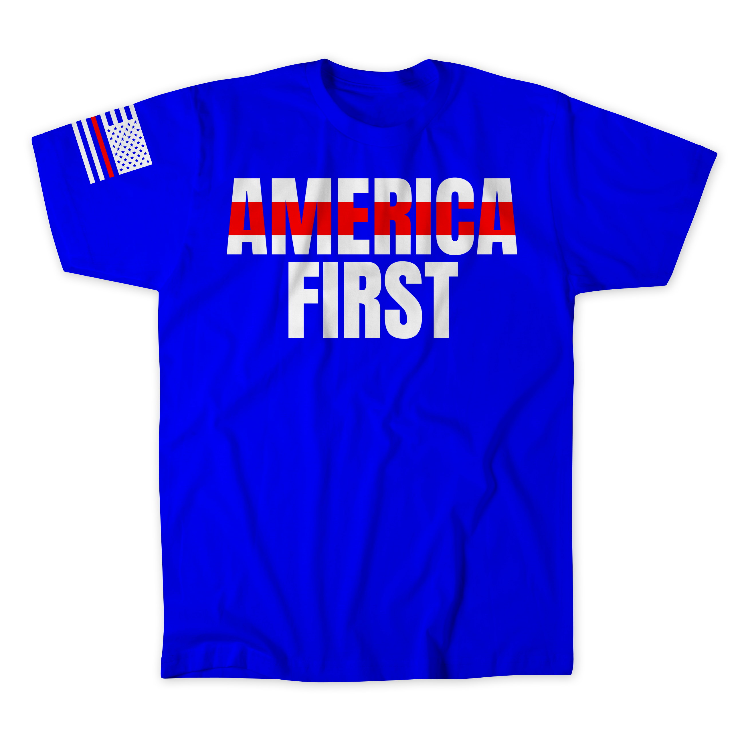 Red line America First T-Shirt