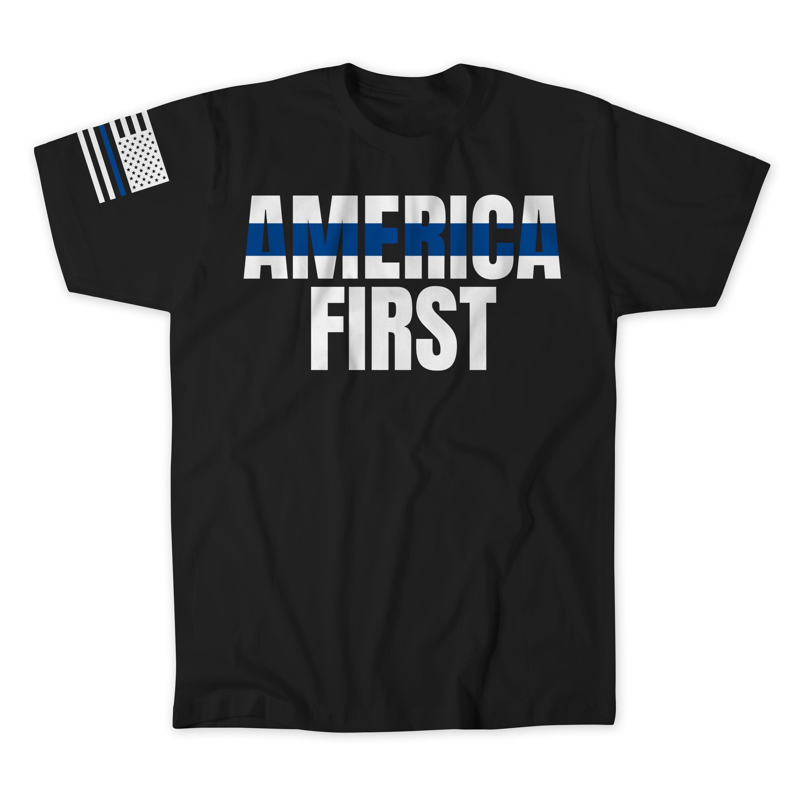 Blue Line America First T-Shirt