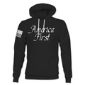 Cursive America First Hoodie