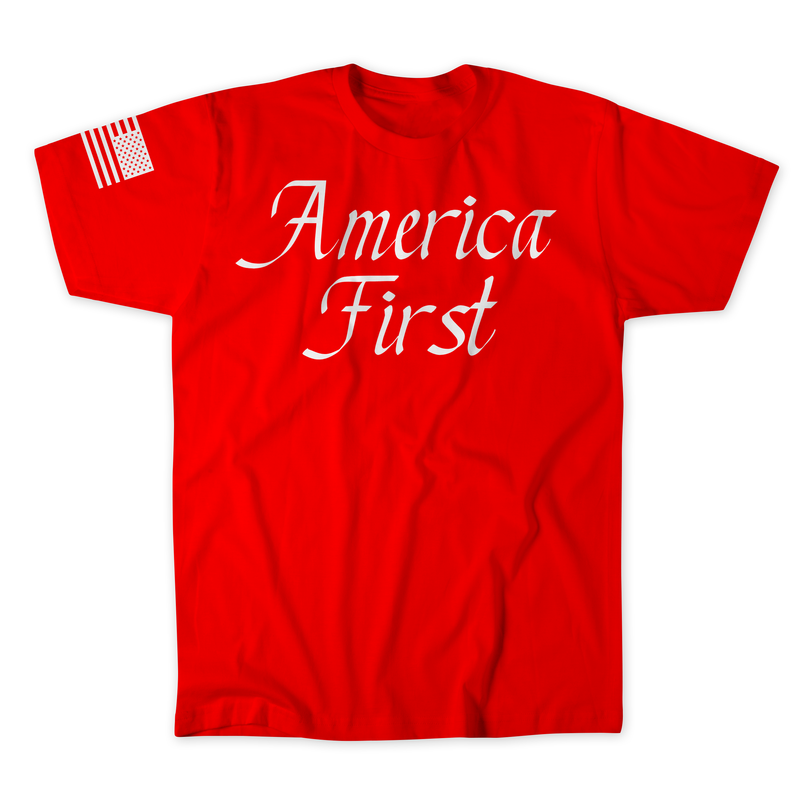 Cursive America First T-Shirt