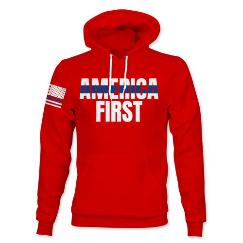 Blue Line America First Hoodie