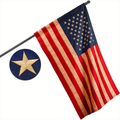 Heritage Washed Embroidered American Flag