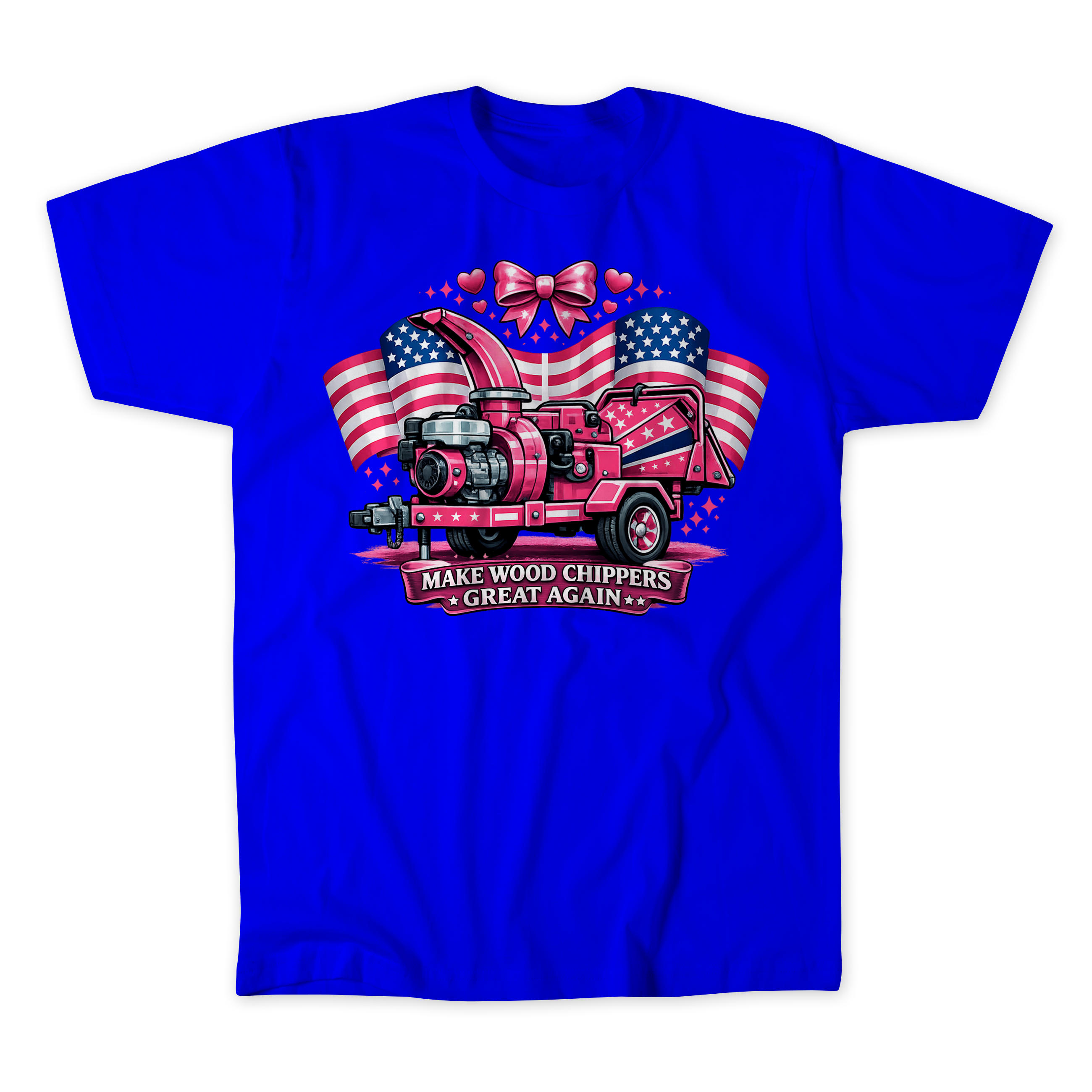 Make Wood Chippers Great Pink T-Shirt
